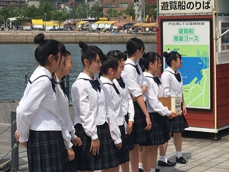 自由ケ丘高等学校 門司みなと祭りに参加しました チアリーディング部